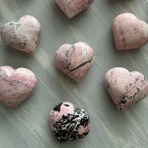 Rhodonite heart (one)